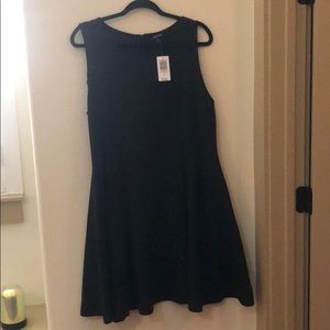 Torrid black scuba fluted dress size 18